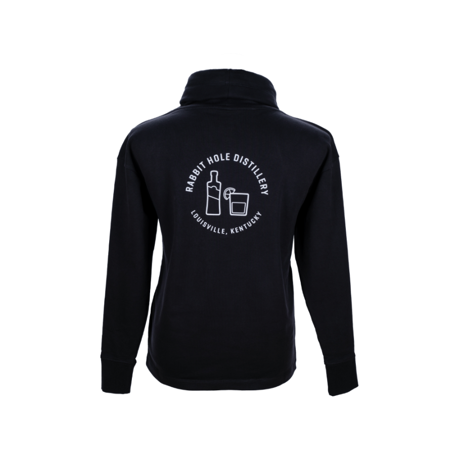 Rove Everlast Cowl Neck Hoodie Black - Rabbit Hole Distillery
