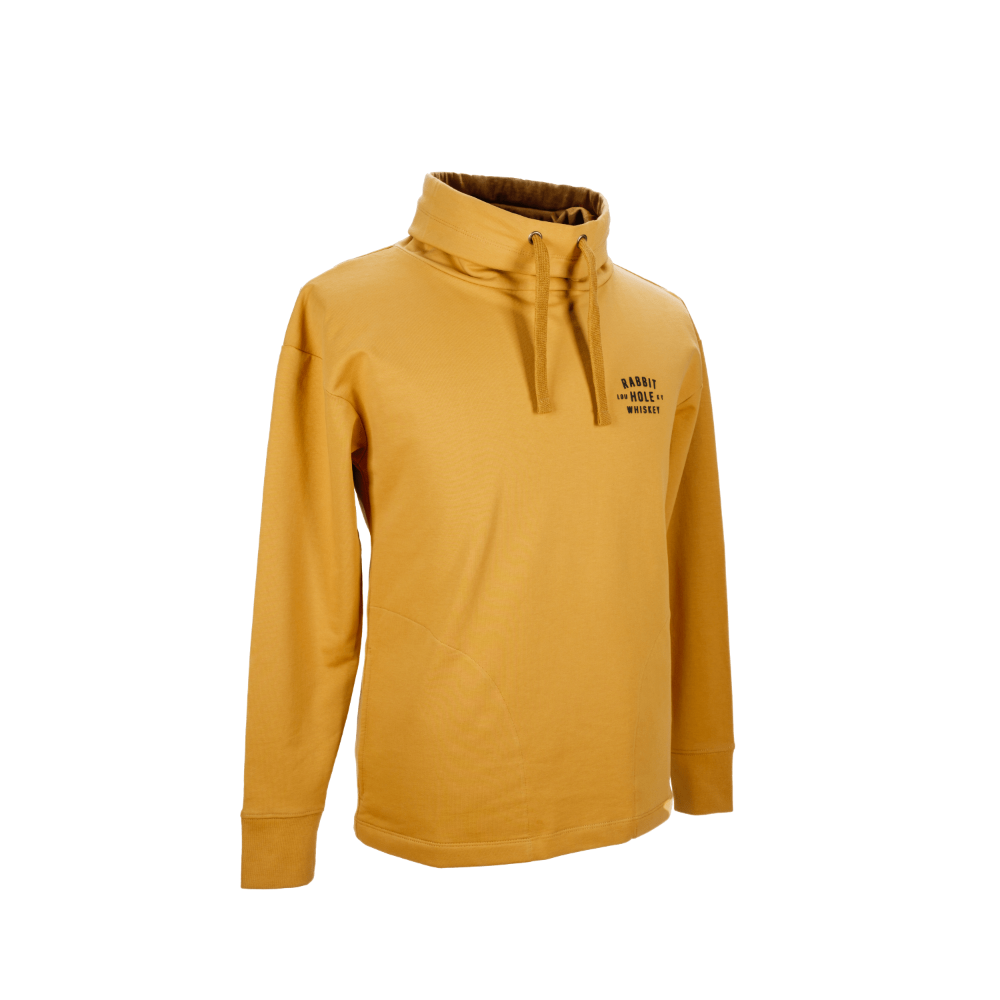 Rove Everlast Cowl Neck Hoodie Gold Rabbit Hole Distillery