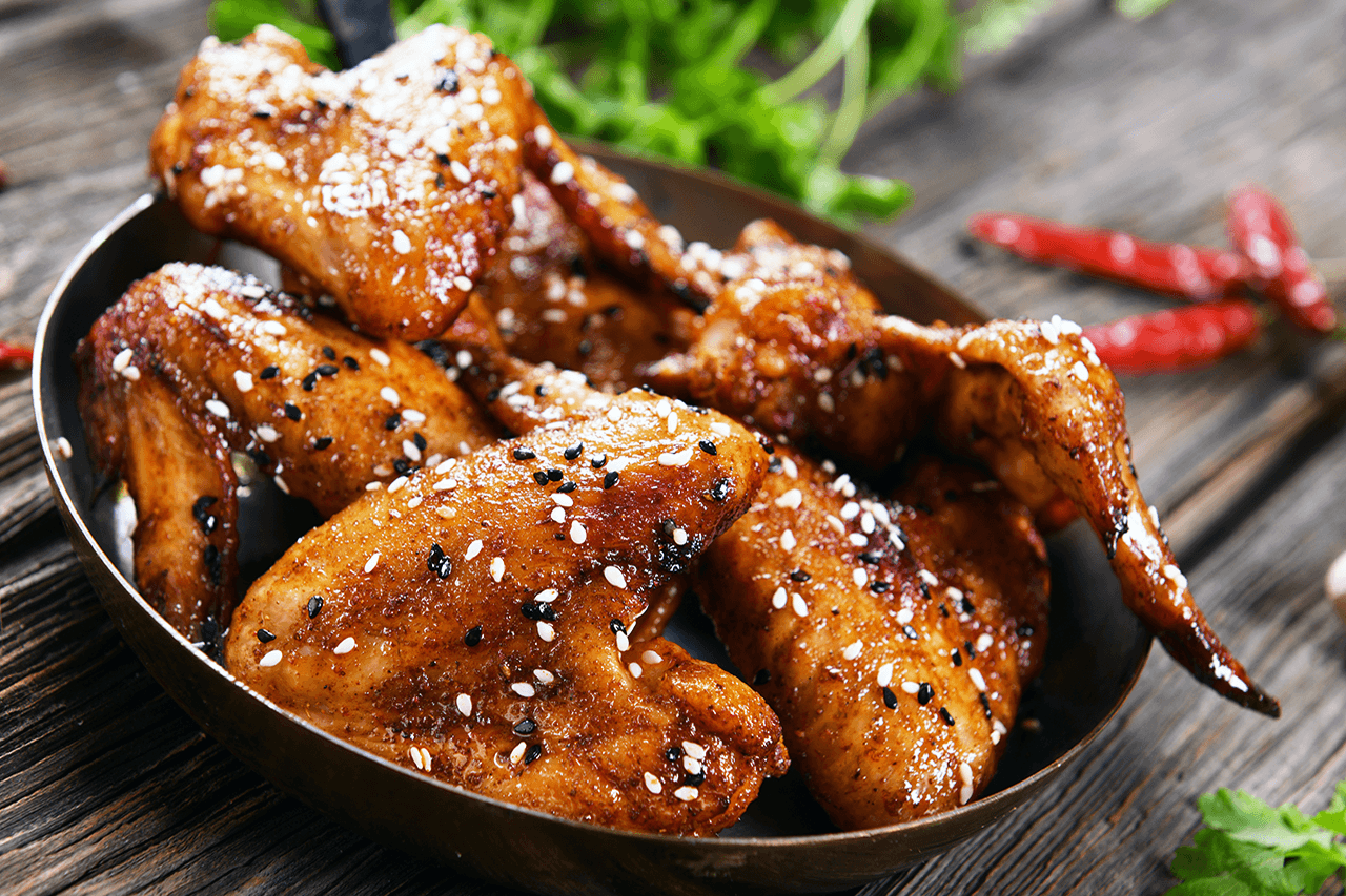 Hot 'N Spicy Bourbon Chicken Wings Recipe - Rabbit Hole Distillery