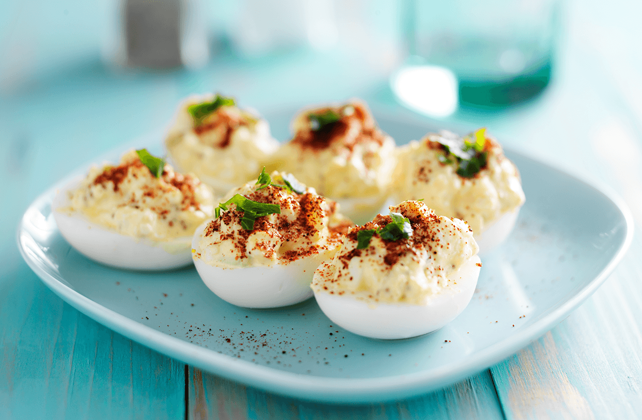 Bourbon-Laced Deviled Eggs - Rabbit Hole Distillery