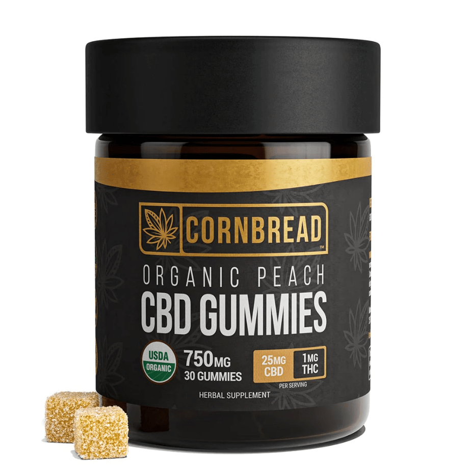 Cornbread Gummies Peach - 750mg - Rabbit Hole Distillery