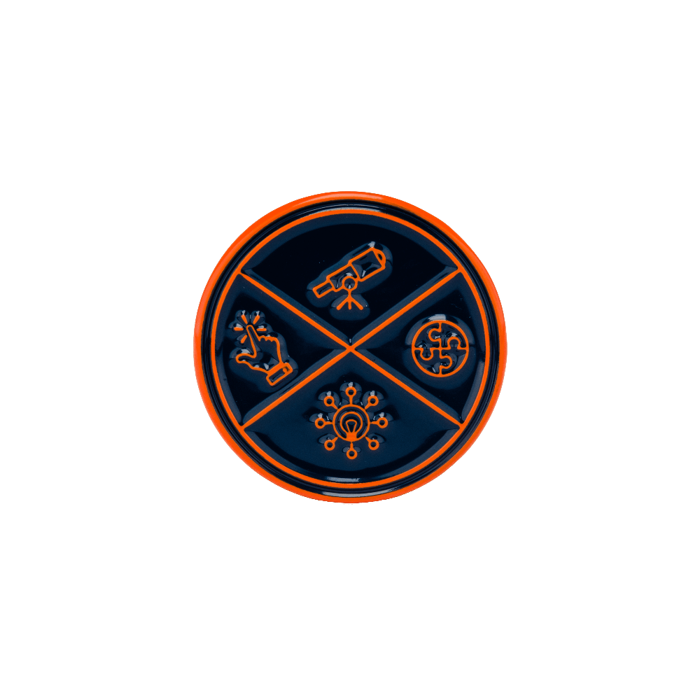 4 Corners Enamel Pin - Rabbit Hole Distillery