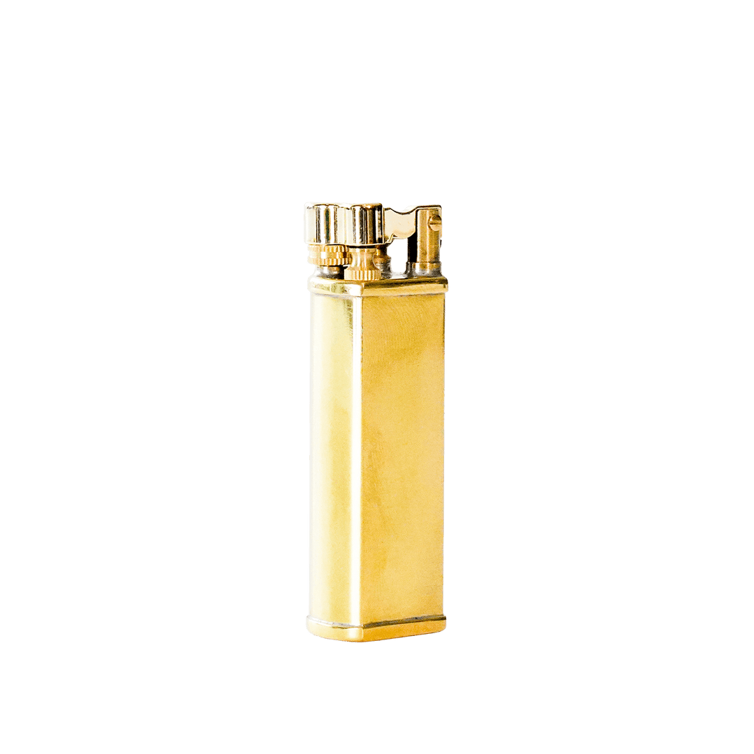 Tsubota Bolbo Petrol Lighter in Brass - [Bourbon and Whiskey]