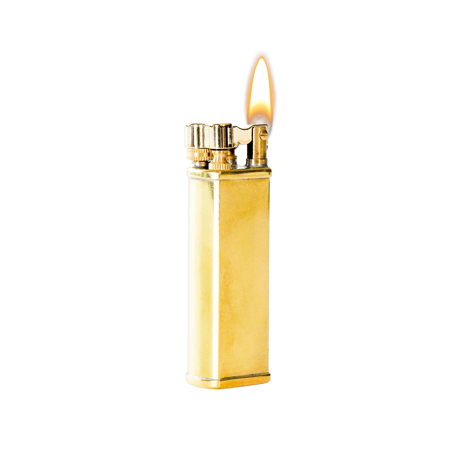 Tsubota Bolbo Petrol Lighter in Brass - [Bourbon and Whiskey]