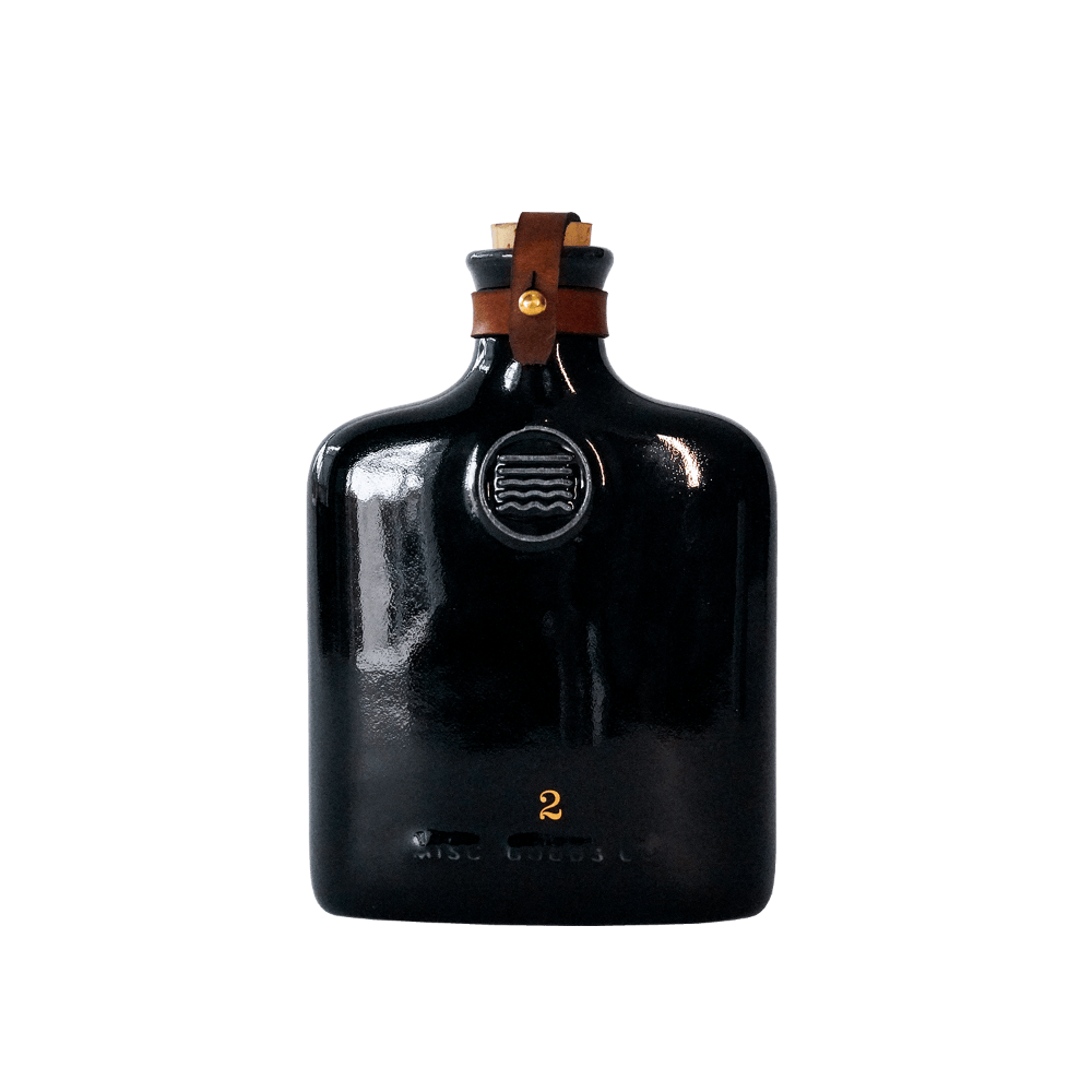 Misc. Goods Co. Ceramic Flask in Black - [Bourbon and Whiskey]