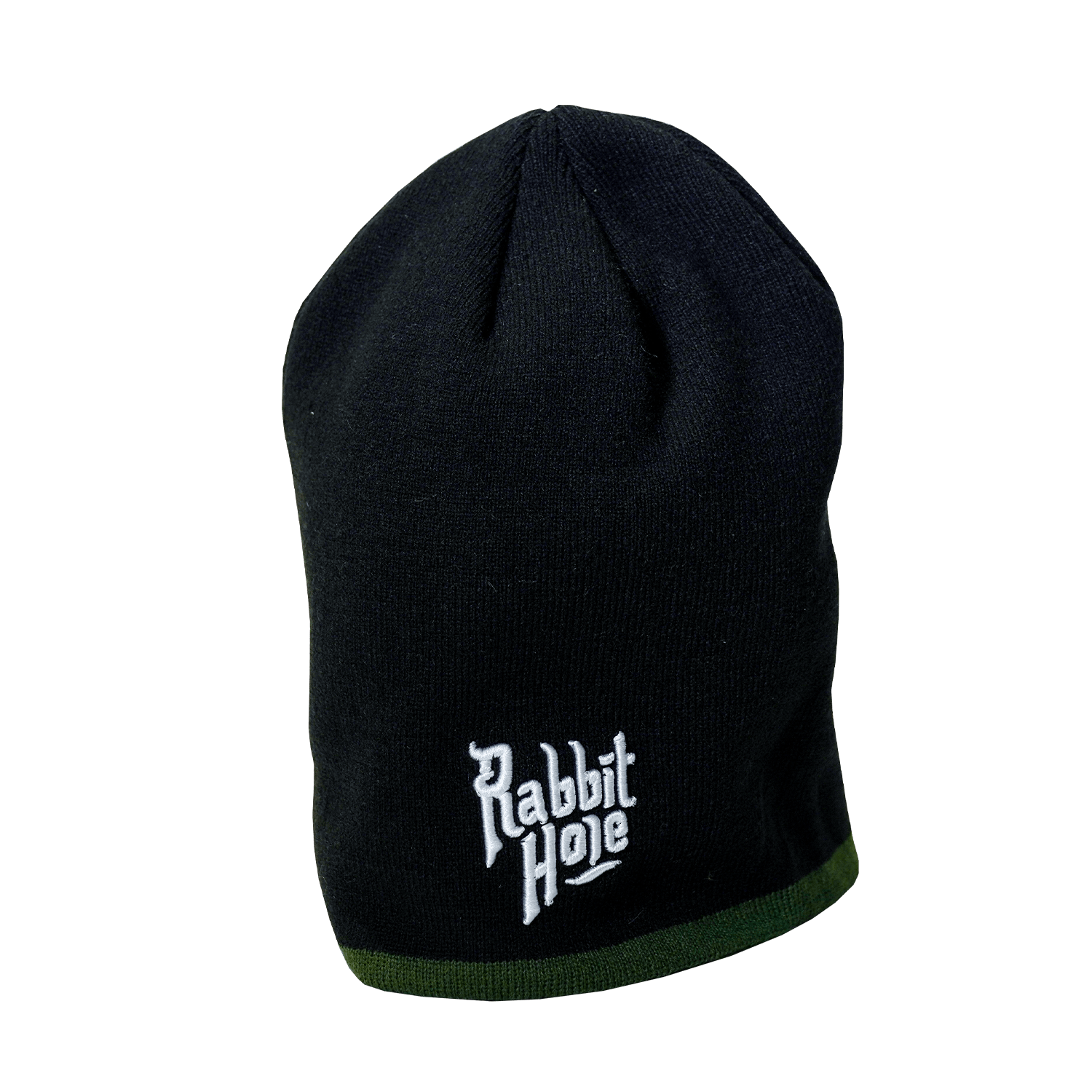 Rabbit Hole Black Beanie - [Bourbon and Whiskey]
