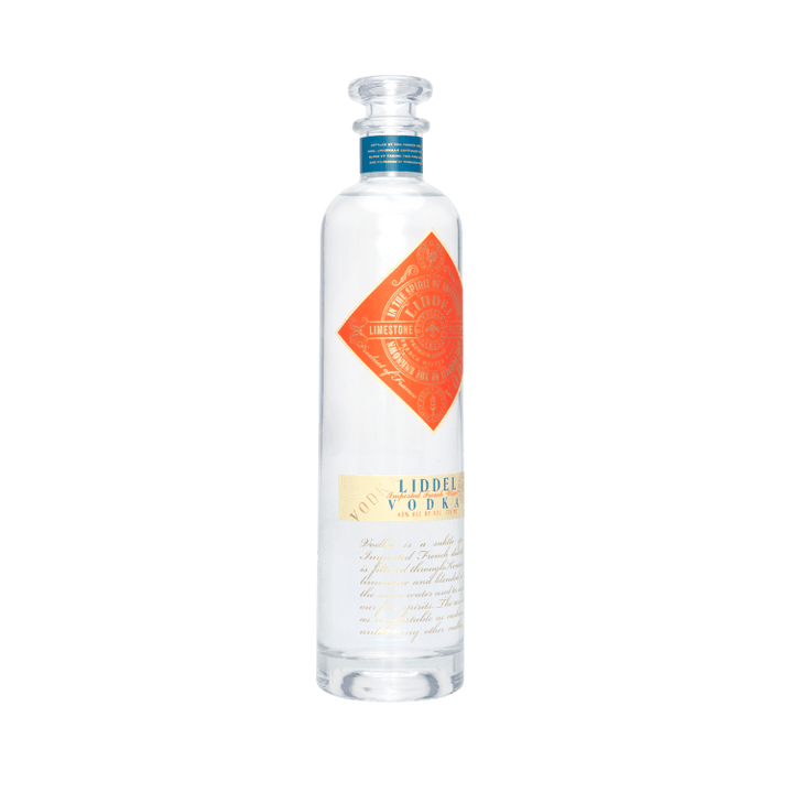 Angled Bottle of Liddel Vodka