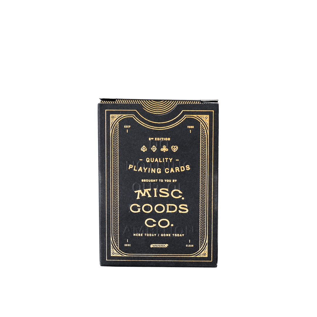 (Black) Misc. Goods Co. Playing Cards - [Bourbon and Whiskey]