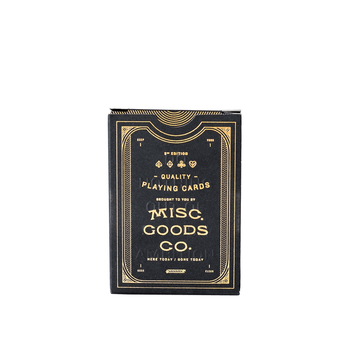 (Black) Misc. Goods Co. Playing Cards - [Bourbon and Whiskey]