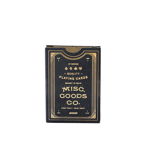 (Black) Misc. Goods Co. Playing Cards - [Bourbon and Whiskey]