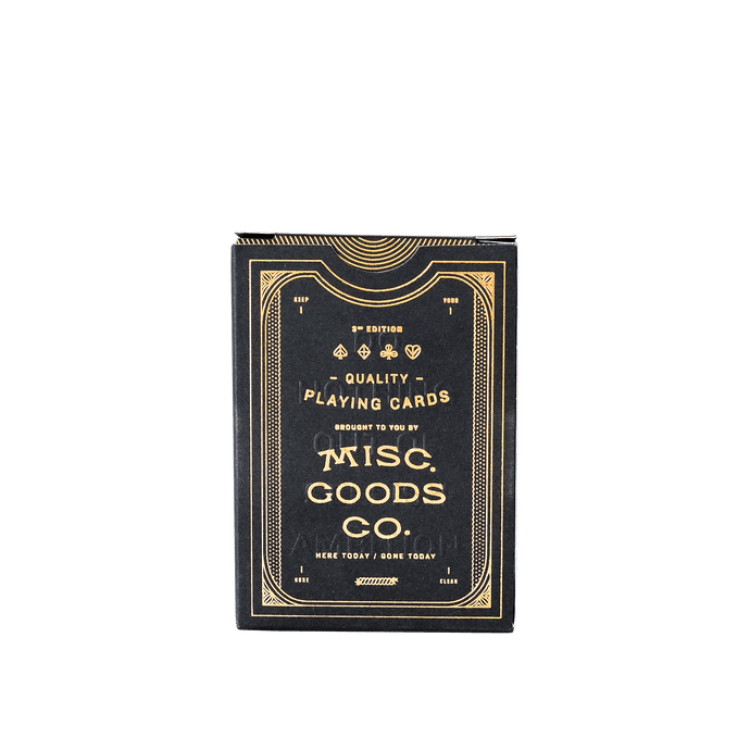 (Black) Misc. Goods Co. Playing Cards - [Bourbon and Whiskey]