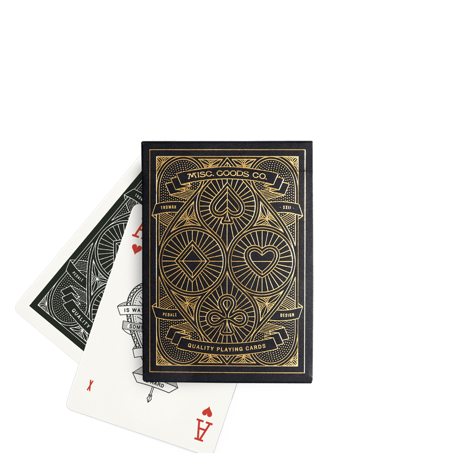 (Black) Misc. Goods Co. Playing Cards - [Bourbon and Whiskey]