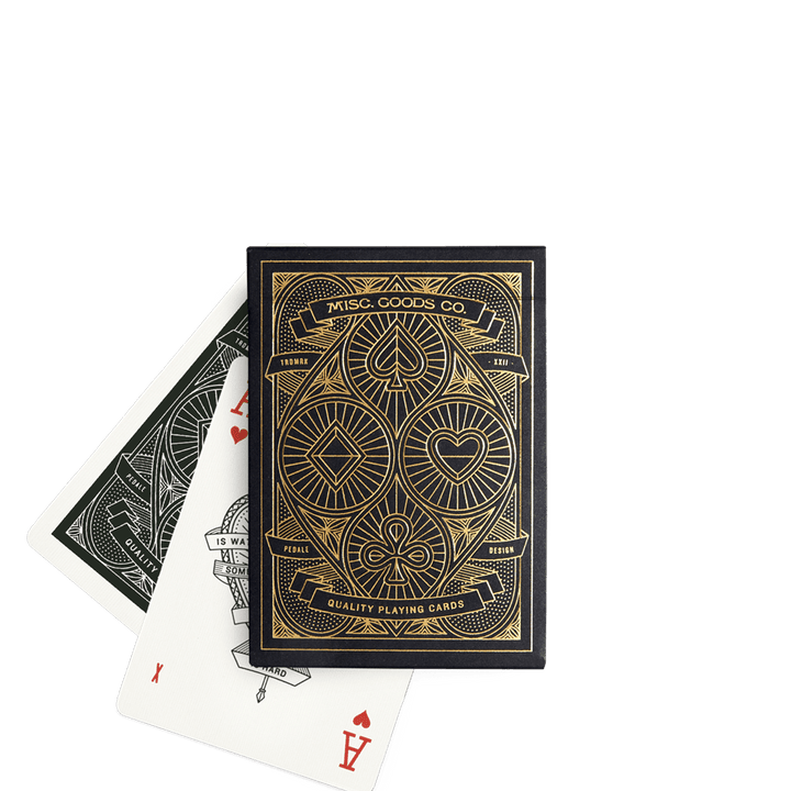 (Black) Misc. Goods Co. Playing Cards - [Bourbon and Whiskey]