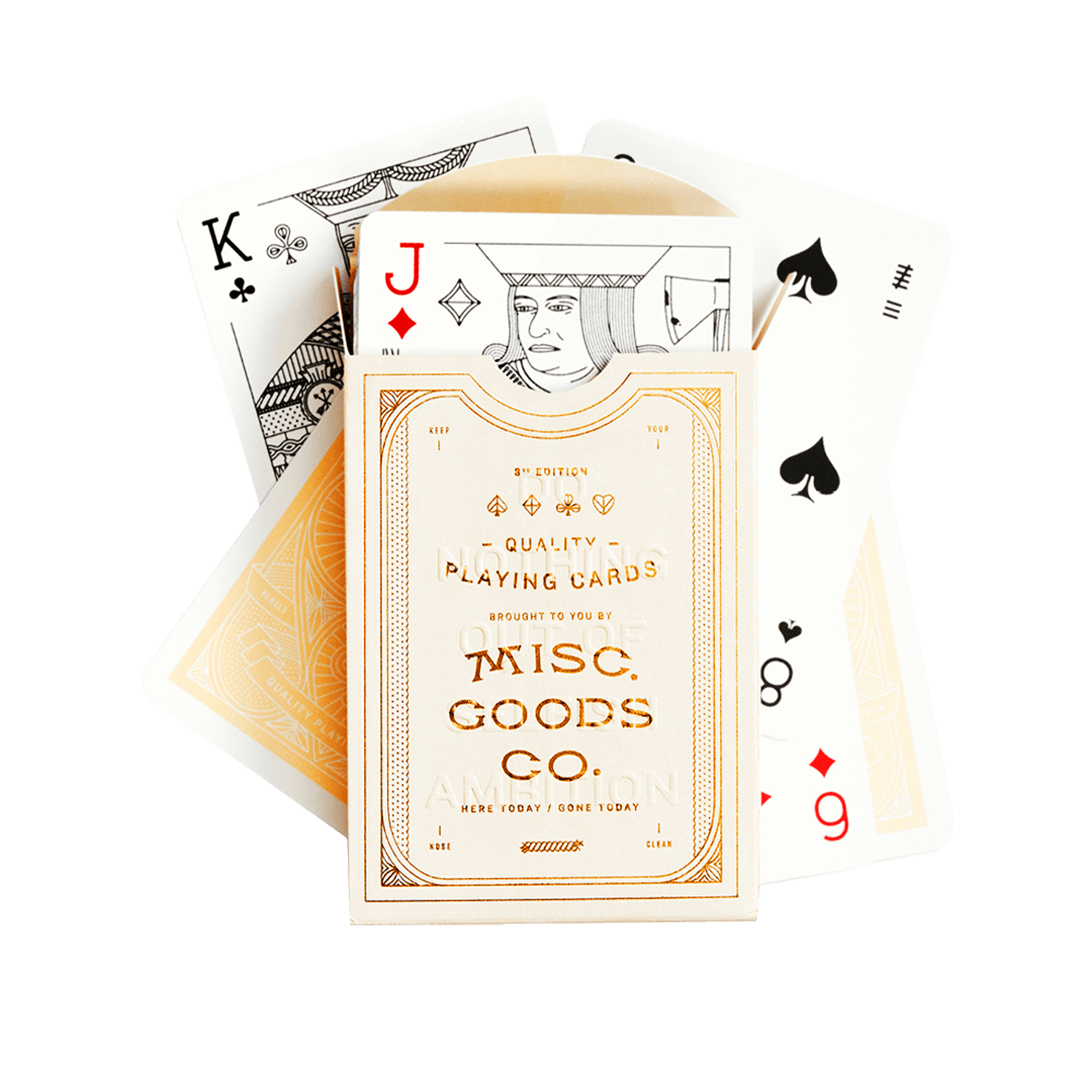 (Ivory) Misc. Goods Co. Playing Cards - [Bourbon and Whiskey]