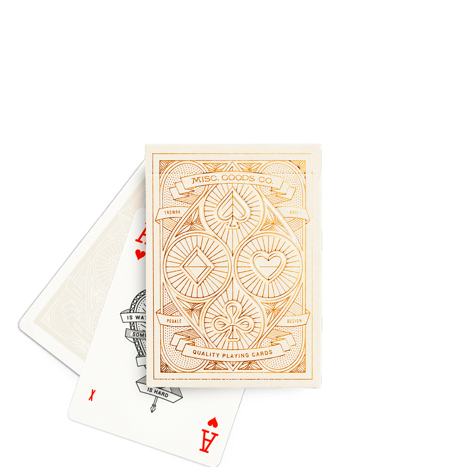 (Ivory) Misc. Goods Co. Playing Cards - [Bourbon and Whiskey]