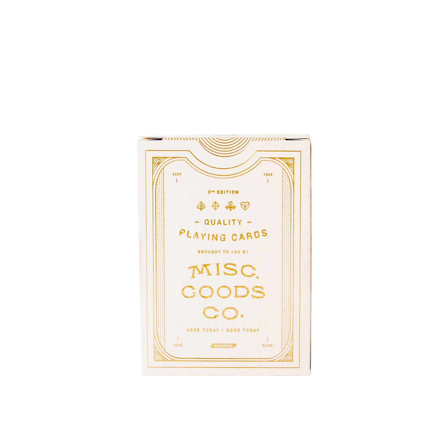 (Ivory) Misc. Goods Co. Playing Cards - [Bourbon and Whiskey]