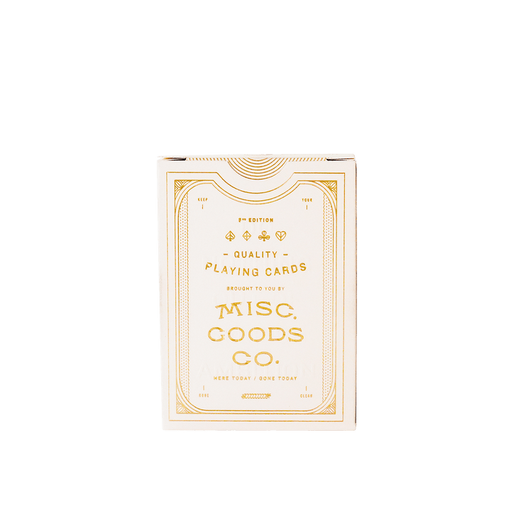 (Ivory) Misc. Goods Co. Playing Cards - [Bourbon and Whiskey]