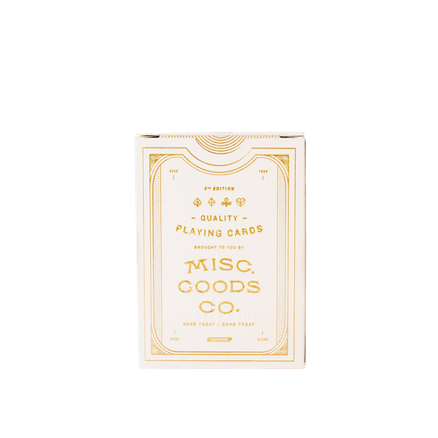 (Ivory) Misc. Goods Co. Playing Cards - [Bourbon and Whiskey]