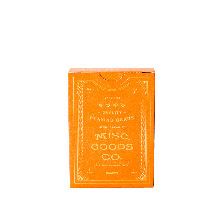 (Sandstone) Misc. Goods Co. Playing Cards - [Bourbon and Whiskey]