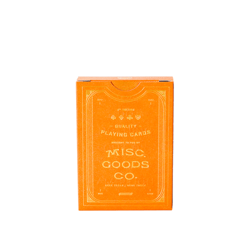 (Sandstone) Misc. Goods Co. Playing Cards - [Bourbon and Whiskey]