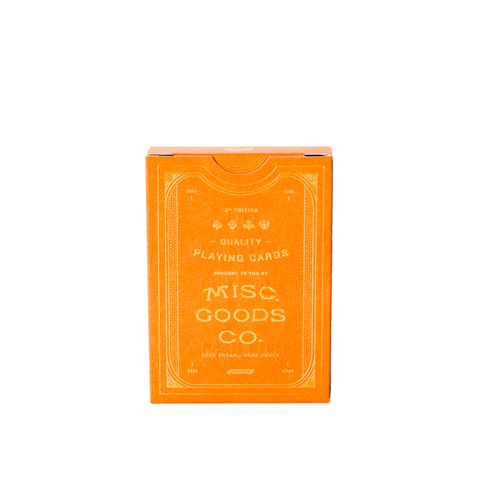 (Sandstone) Misc. Goods Co. Playing Cards - [Bourbon and Whiskey]