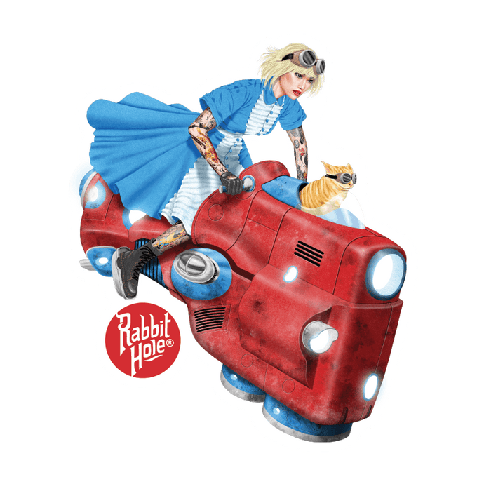 Alice by Jason Raish Sticker - Rabbit Hole Distillery