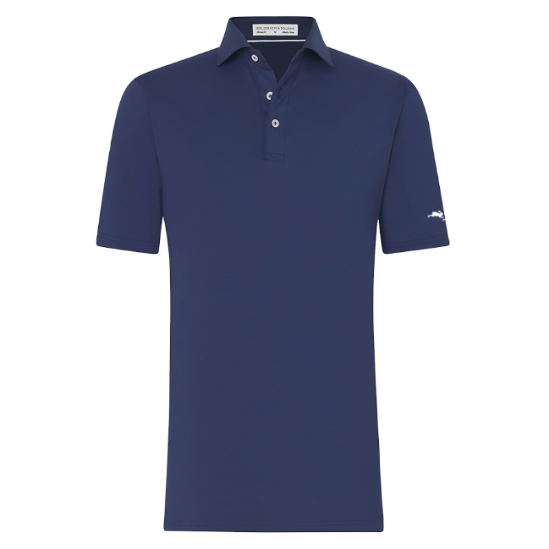Anderson Polo Shirt in Navy - Rabbit Hole Distillery