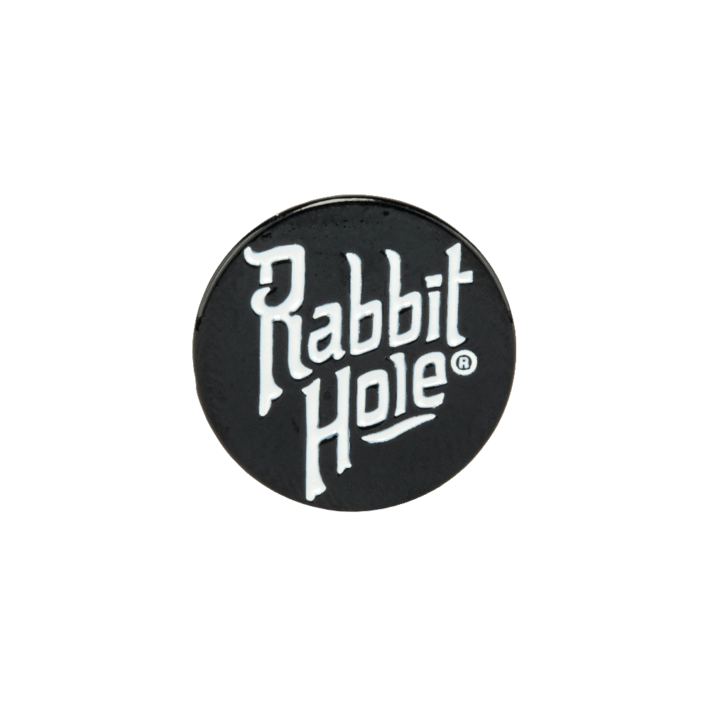 Black Logo Enamel Pin - Rabbit Hole Distillery