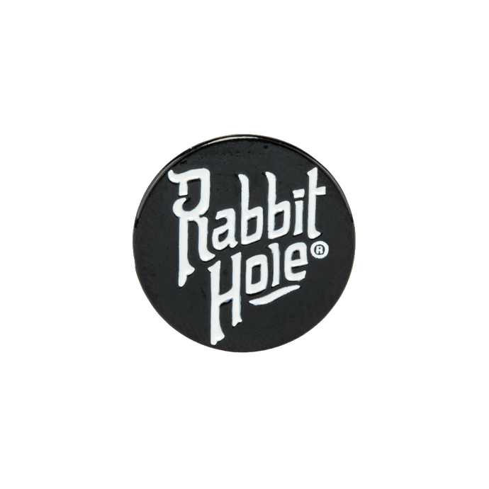 Black Logo Enamel Pin - Rabbit Hole Distillery