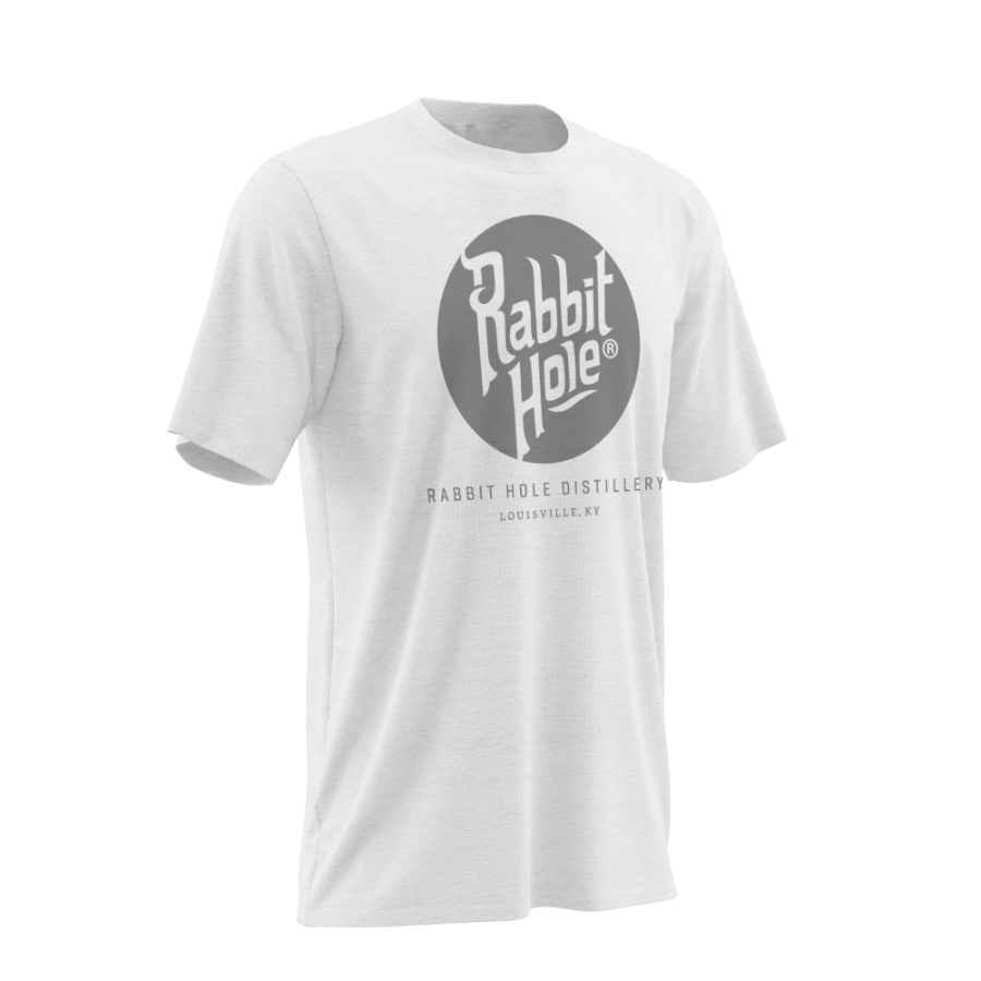 Brandmark Shirt Heathered White - Rabbit Hole Distillery