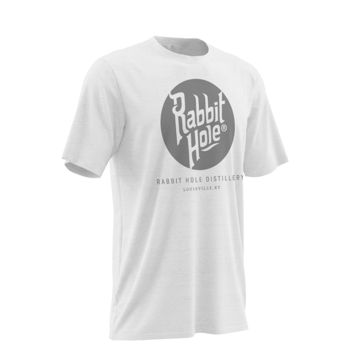 Brandmark Shirt Heathered White - Rabbit Hole Distillery