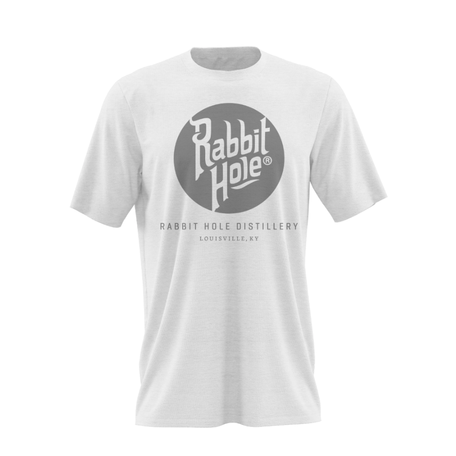 Brandmark Shirt Heathered White - Rabbit Hole Distillery