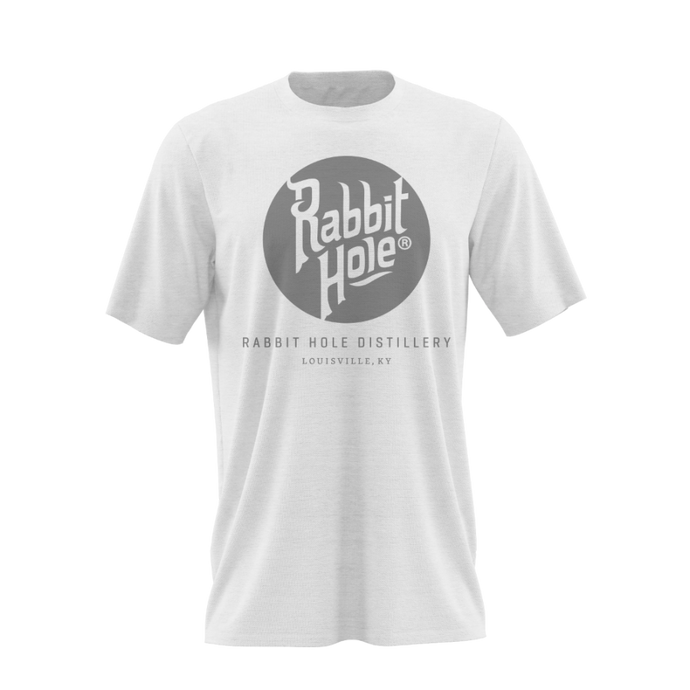 Brandmark Shirt Heathered White - Rabbit Hole Distillery