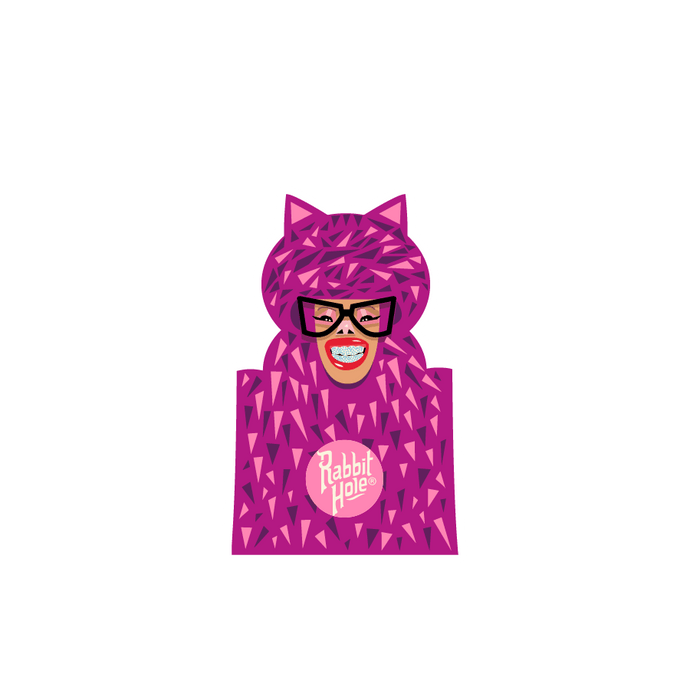 Cheshire Cat by Quincy Sticker - Rabbit Hole Distillery