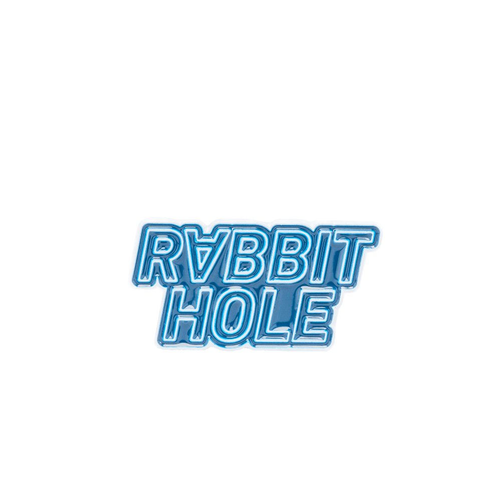 Going Down Enamel Pin - Rabbit Hole Distillery