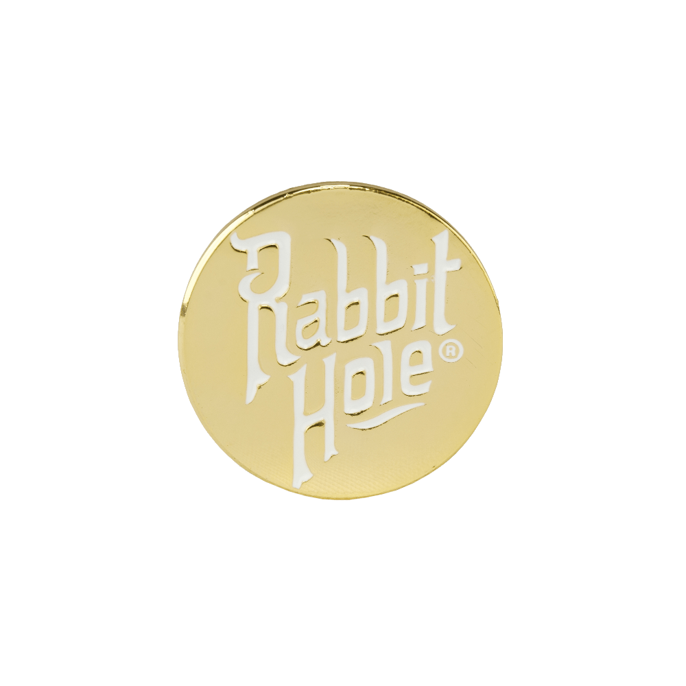 Gold Logo Enamel Pin - Rabbit Hole Distillery
