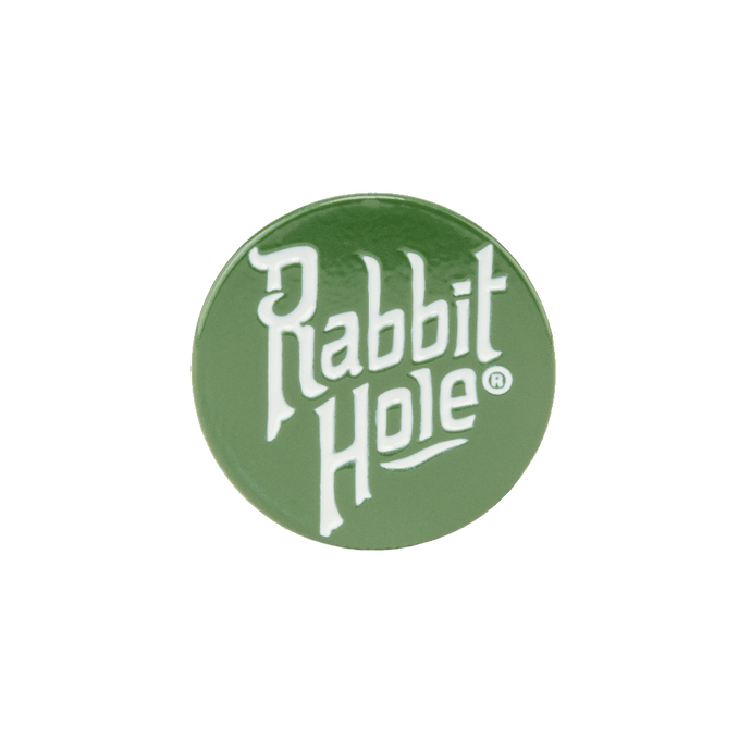 Green Logo Enamel Pin - Rabbit Hole Distillery