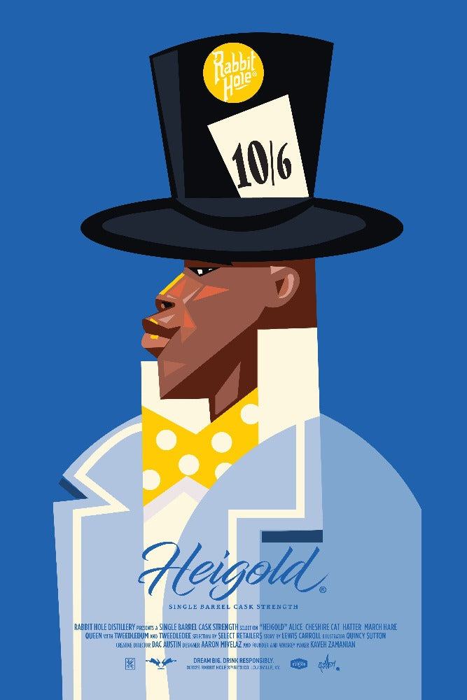 Hatter Print by Quincy 24x36 - Rabbit Hole Distillery
