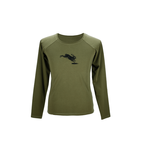 Illustrated Long Sleeve Olive
