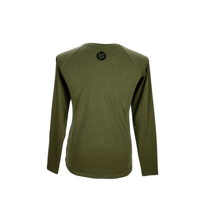 Illustrated Long Sleeve Olive - Rabbit Hole Distillery
