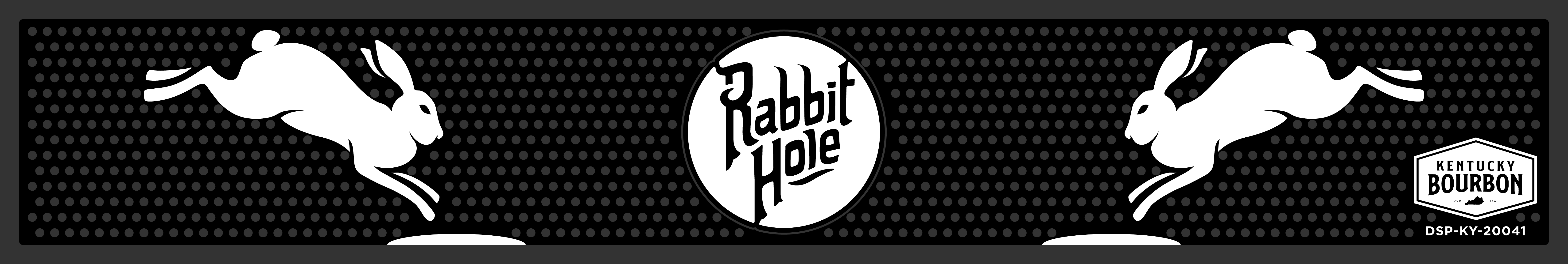 Jumping Rabbits Bar Rail Mat - Rabbit Hole Distillery