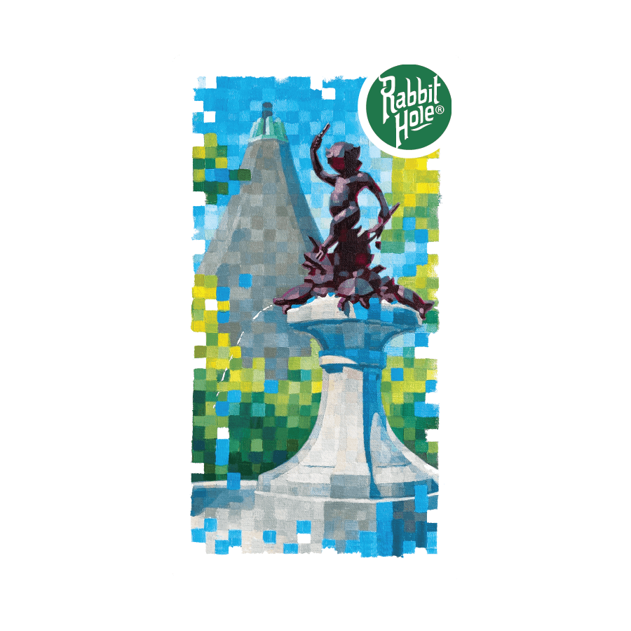 Landmarks Hogan's Fountain Sticker - Rabbit Hole Distillery