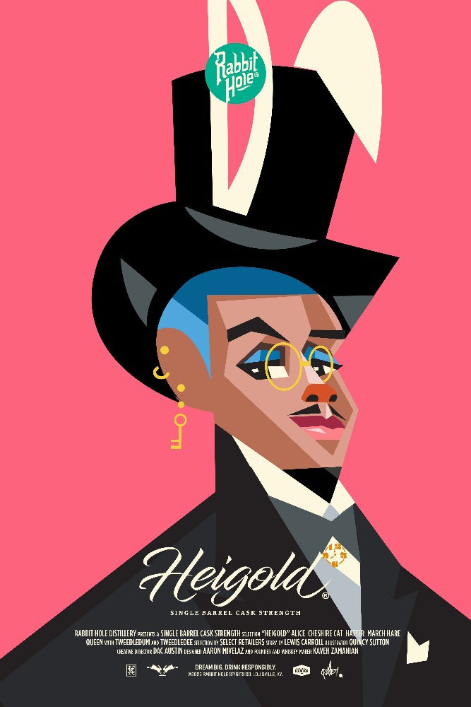March Hare Print by Quincy 24x36 - Rabbit Hole Distillery