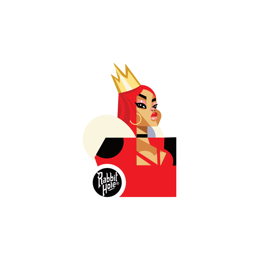 Queen by Quincy Sticker - Rabbit Hole Distillery