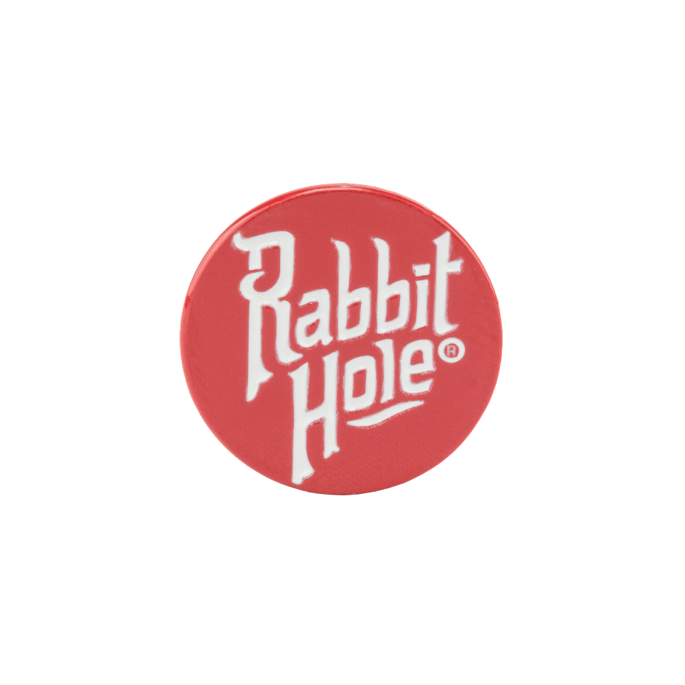 Rabbit Hole Logo Pin in Red - Rabbit Hole Distillery