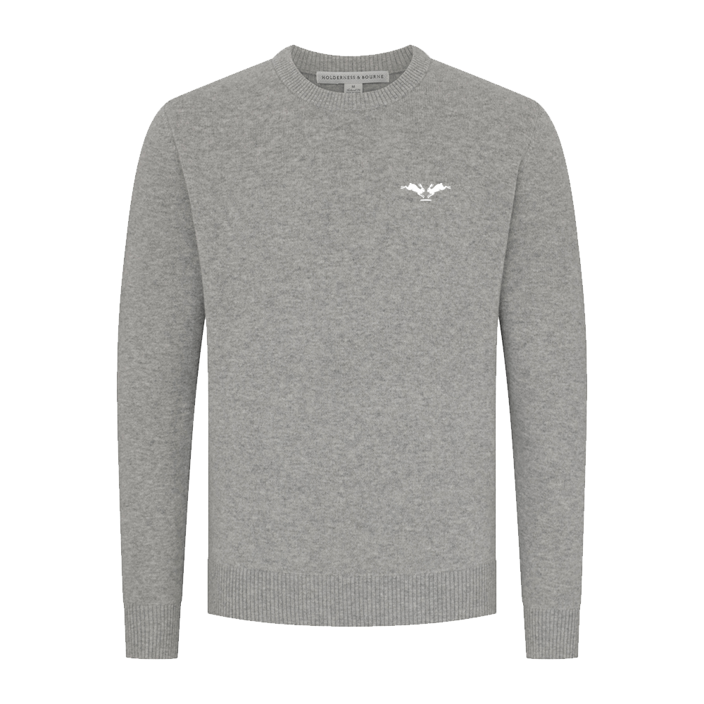 Sargent Sweater in Gray - Rabbit Hole Distillery