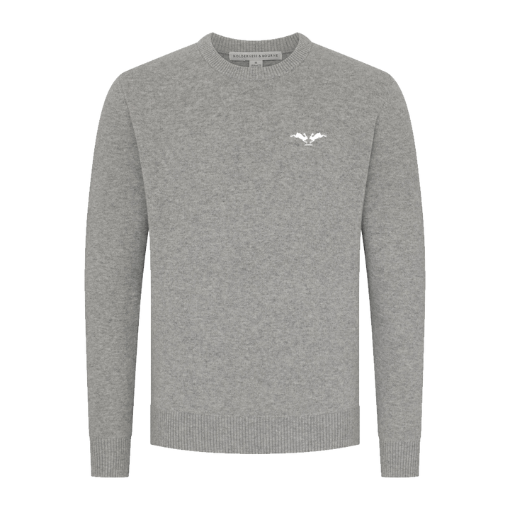 Sargent Sweater in Gray - Rabbit Hole Distillery
