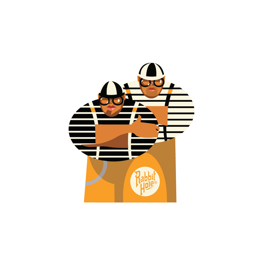 Tweedles by Quincy Sticker - Rabbit Hole Distillery