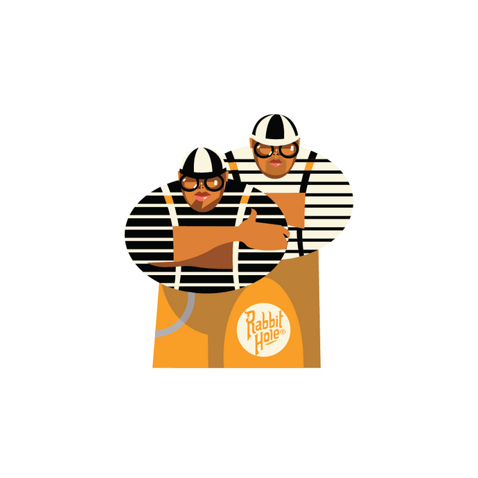 Tweedles by Quincy Sticker - Rabbit Hole Distillery